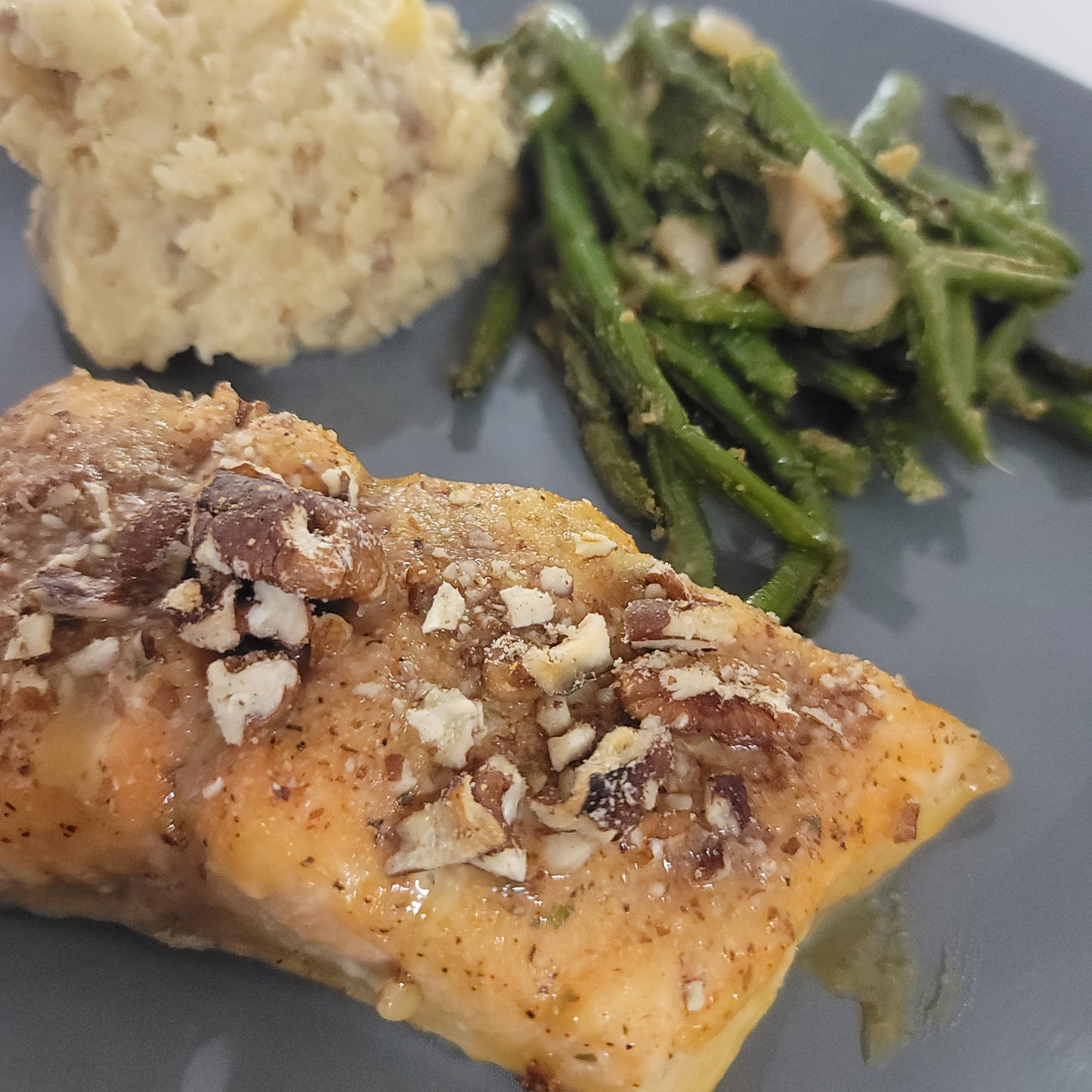 Pecan Crusted Salmon Bowl